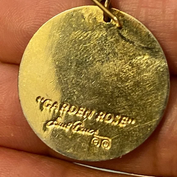 VINTAGE Laurel Burch “ Garden Rose “ earrings - Picture 3 of 5